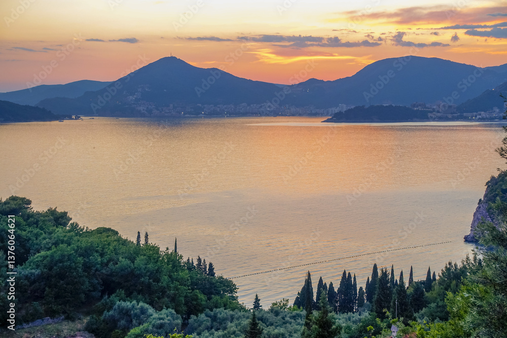 Budva am Abend, Montenegro, Budva