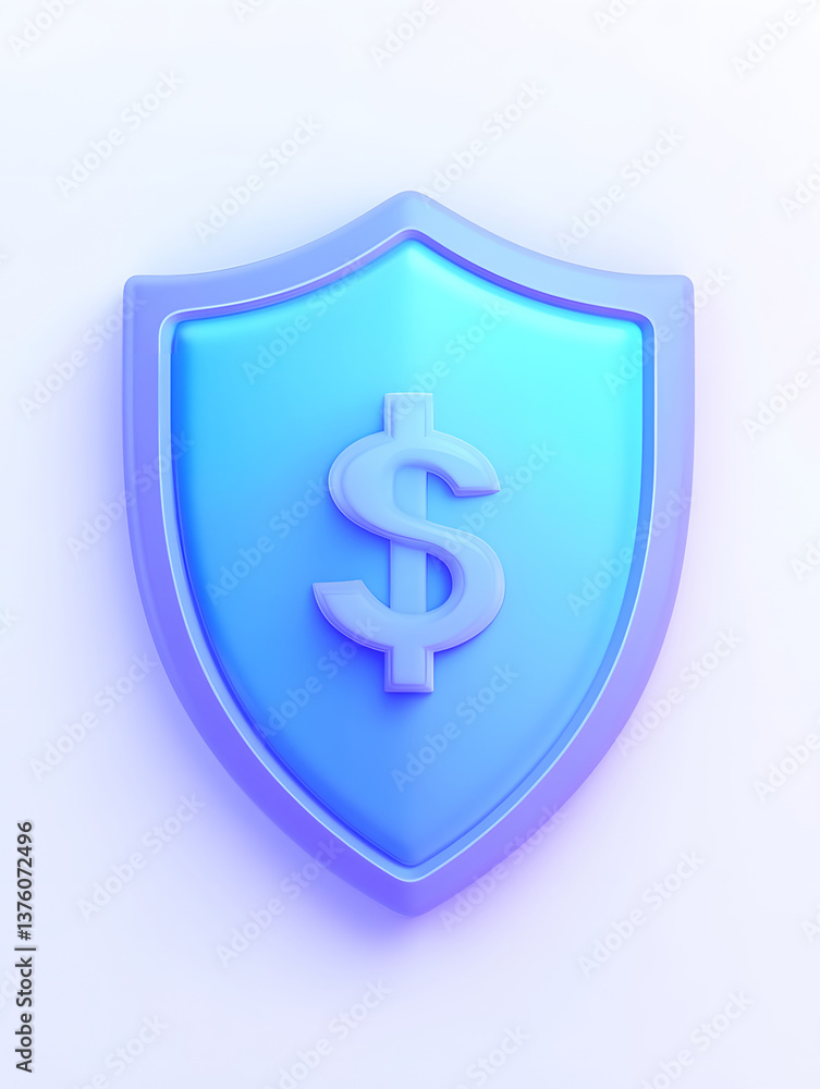3D Technology Shield icon Cybersecurity Data protection Business context 3D Technology Shield icon Cybersecurity Data protection Business context