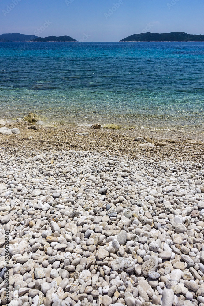 Badebucht bei Dubrovnik, Dalmatien, Kroatien, Dubrovnik