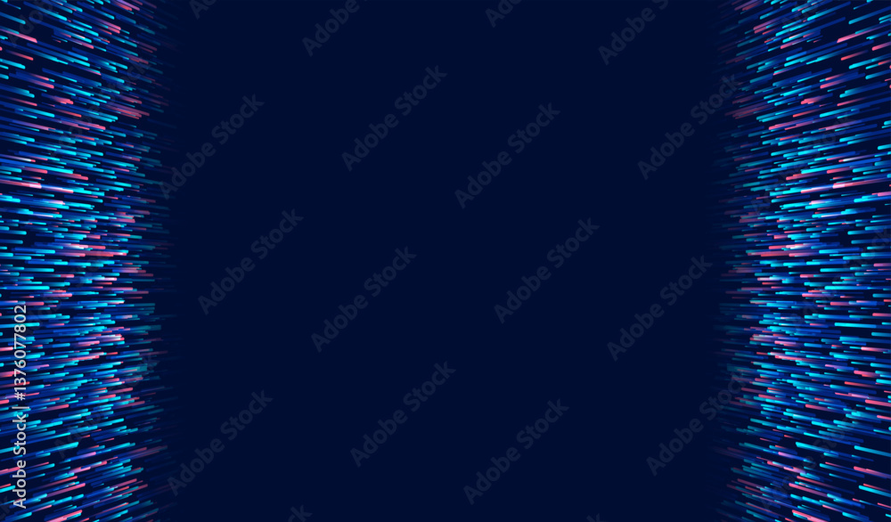 Abstract technology data visualization background. Big data analysis, computer processing visualisation