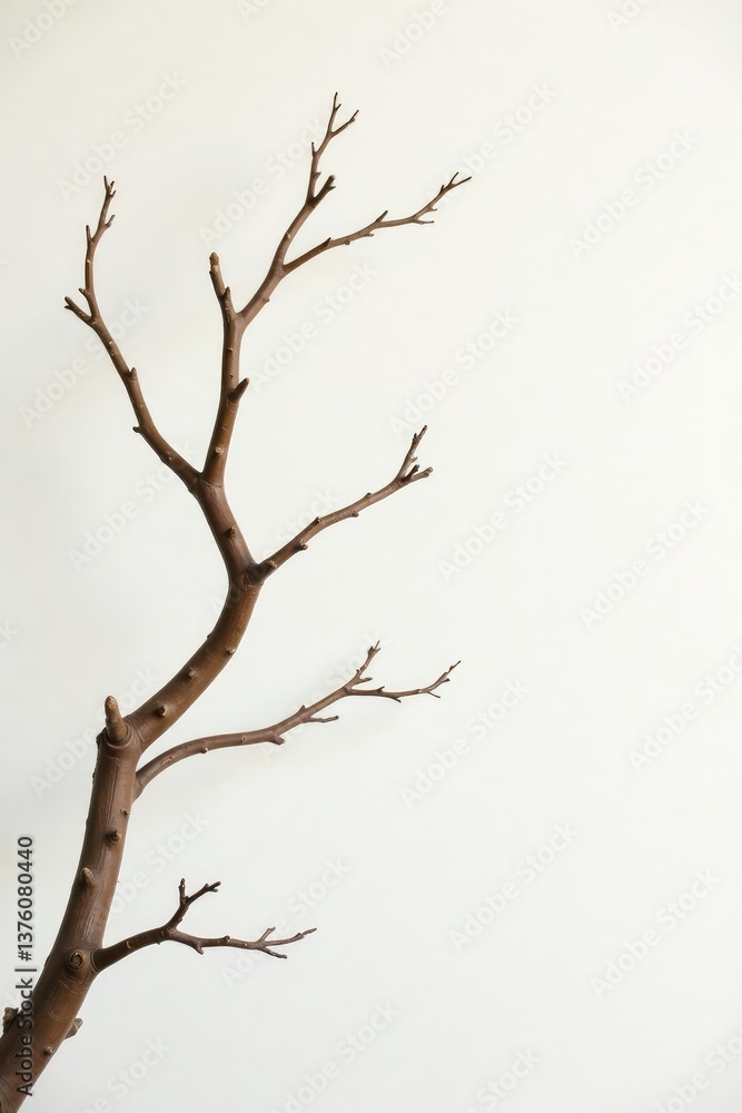 Twisted, curved branches in shades of brown and beige against a pure white backdrop, , branches, muted Twisted, curved branches in shades of brown and beige against a pure white backdrop, , branches, muted