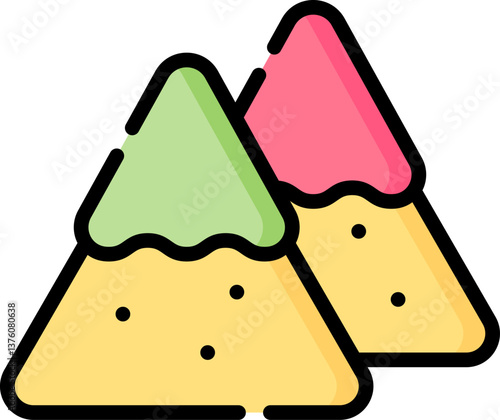 nachos Illustration on a white background