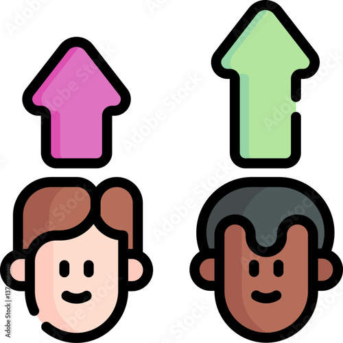 polling Illustration on a white background