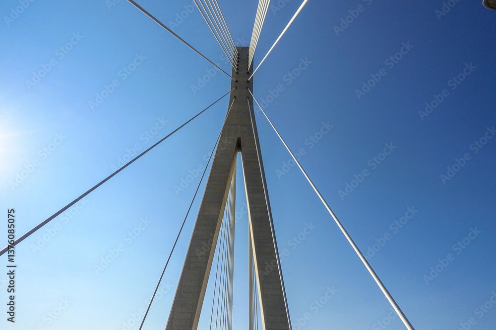 Schrägseilbrücke, Most Dr. Franja Tudmana, Dubrovnik, Dalmatie