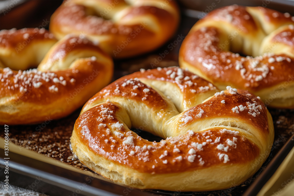 Delicious Homemade Soft Pretzels With Salt Served Warm and Fresh Straight From the Oven Delicious Homemade Soft Pretzels With Salt Served Warm and Fresh Straight From the Oven