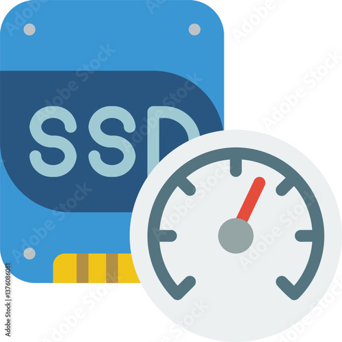 ssd Illustration on a white background