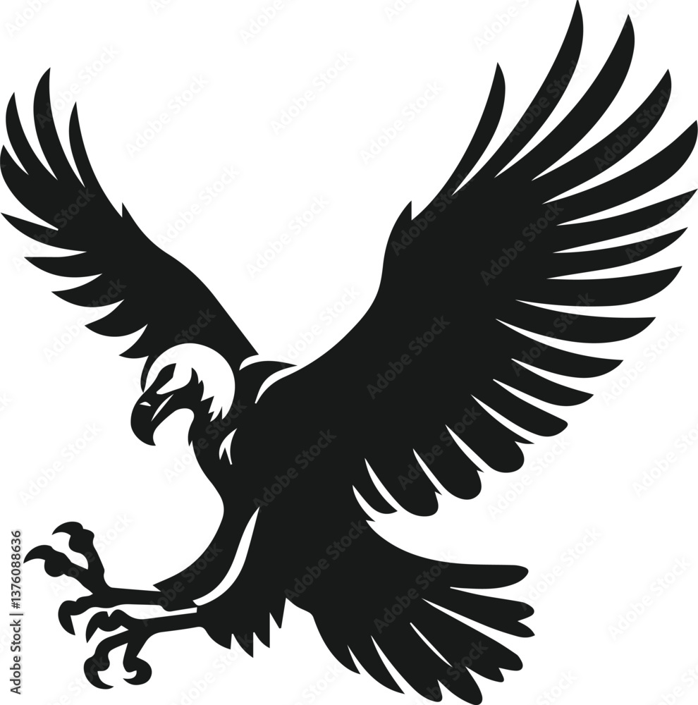 Fototapeta premium Vulture bird animal silhouette