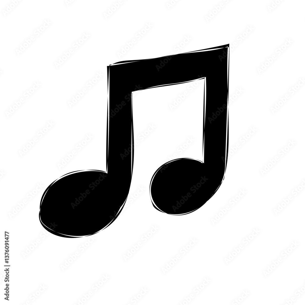 black music note black music note