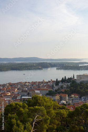 Obraz na płótnie Abendstimmung, Sibenik, Dalmatien, Kroatien w salonie
