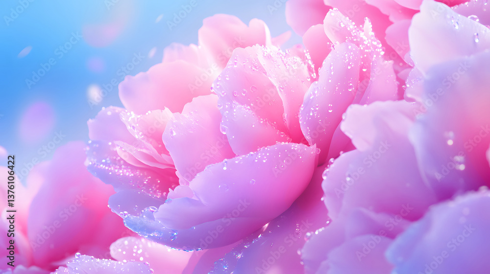 Fototapeta premium Colorful flower graphic poster PPT background, abstract flower computer wallpaper background