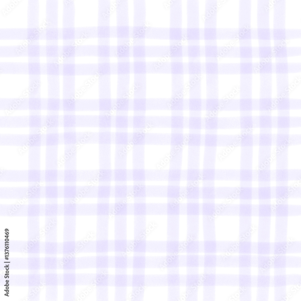 Purple Plaid Gingham Hand Drawn Background Pattern Overlay Purple Plaid Gingham Hand Drawn Background Pattern Overlay