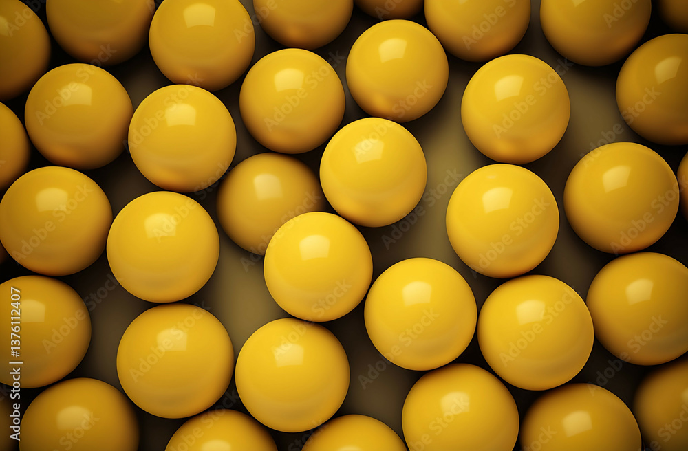 Background of yellow round balls Background of yellow round balls