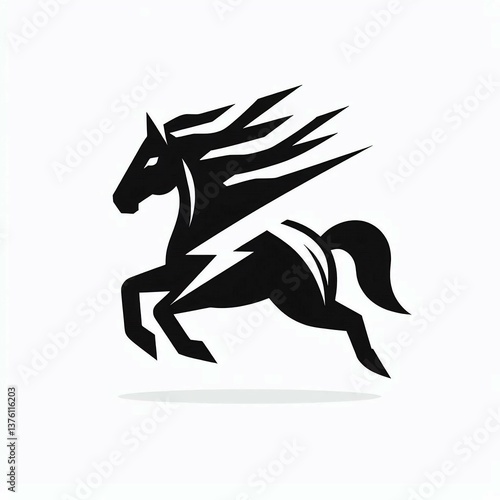 Here are a few title options for the lightning horse logo all under 100 characters and suitable for