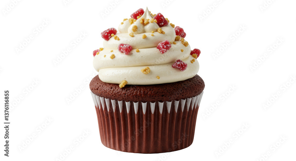 Isolated Cupcake with Cream Isolated Cupcake with Cream