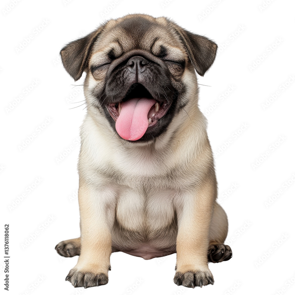 Pug Yawning Puppy Pug Yawning Puppy