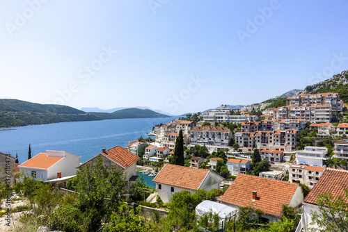 Obraz na płótnie Badeort Neum, Bosnien-Herzegowina, der einzige Meer Zugang des L w salonie