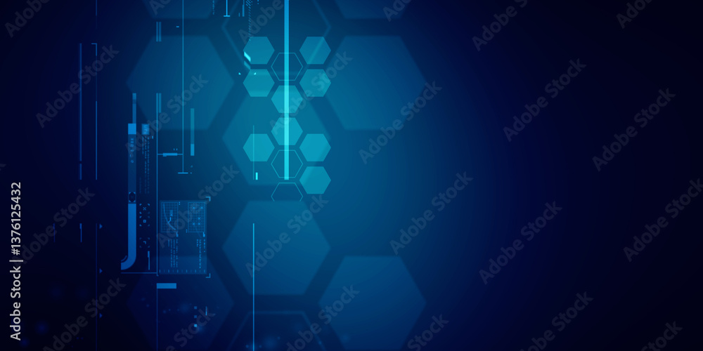2d illustration Abstract futuristic electronic circuit technology background
2d illustration Abstract futuristic electronic circuit technology background