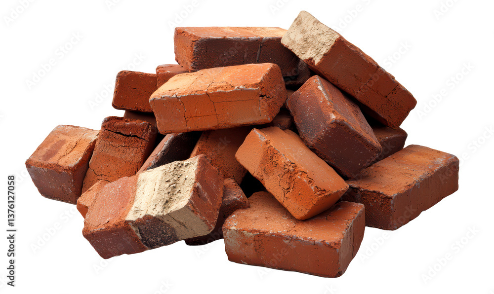 Pile of Photorealistic Building Materials Viewed from Multiple Angles Isolate on Transparent Background, cutout, png Pile of Photorealistic Building Materials Viewed from Multiple Angles Isolate on Transparent Background, cutout, png