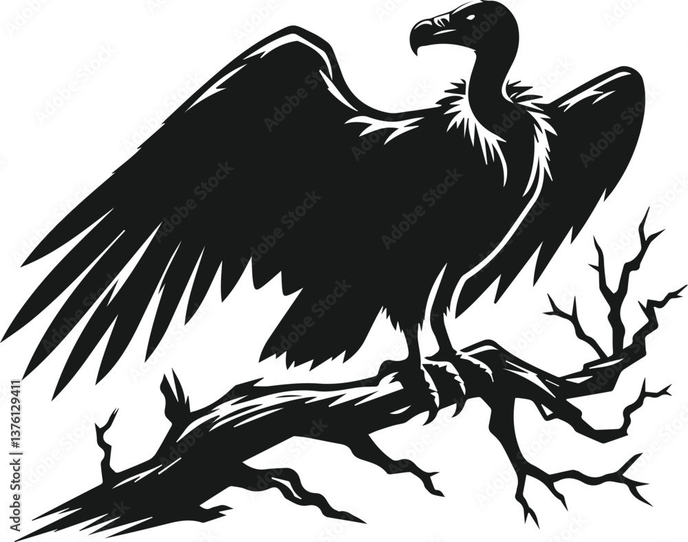 Obraz premium Vulture bird animal silhouette