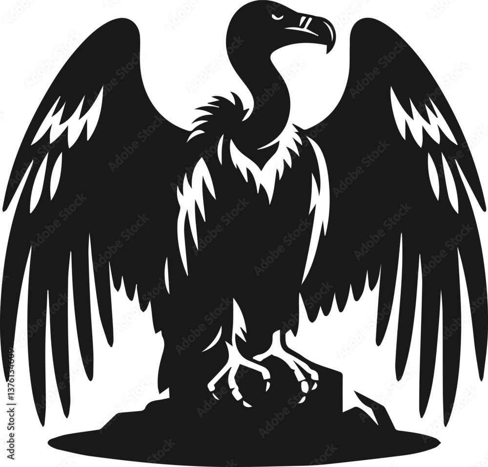 Obraz premium Vulture bird animal silhouette