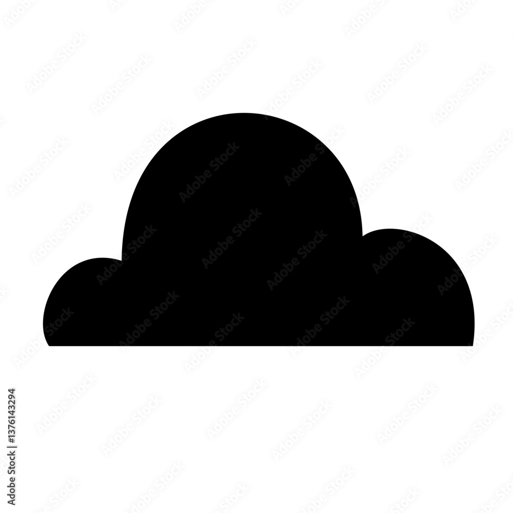 black cloud icon silhouette black cloud icon silhouette