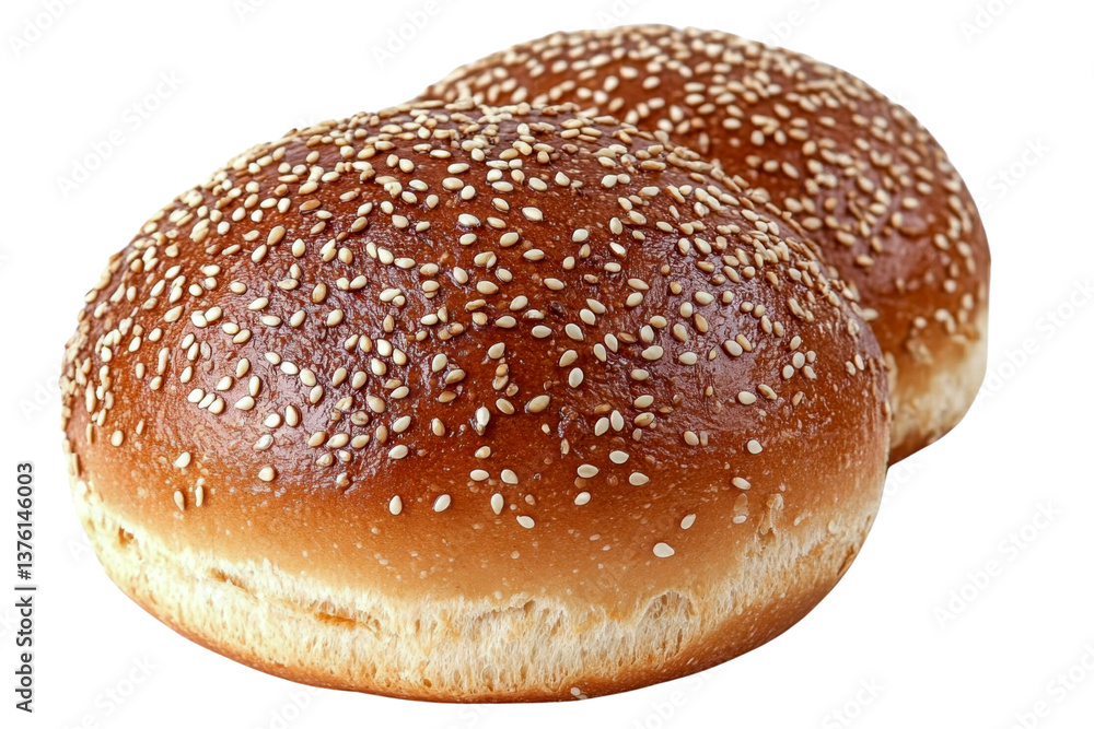sesame seed buns - two freshly baked burger buns sesame seed buns - two freshly baked burger buns