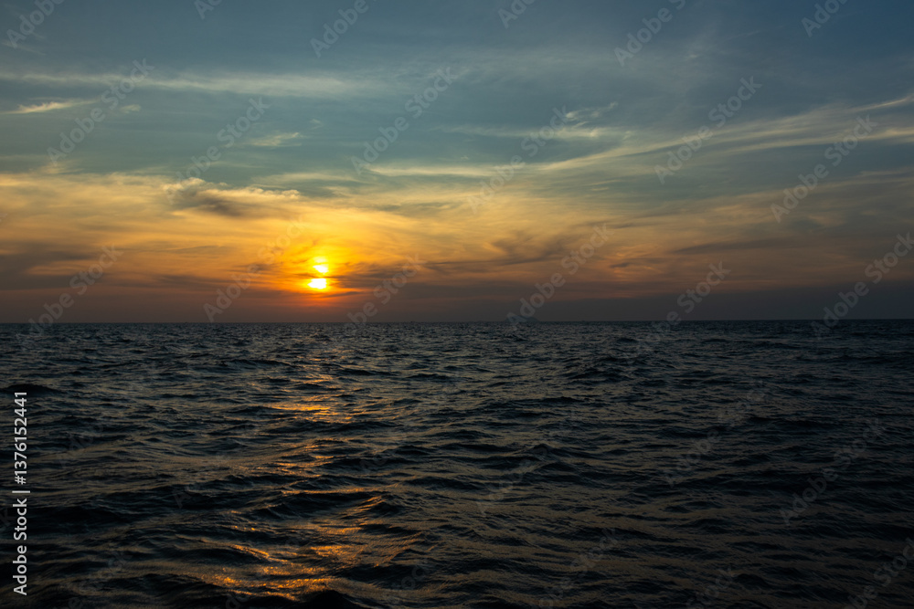 Obraz premium The eastern coast of the Gulf of Thailand