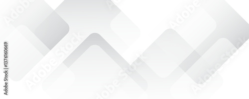 Abstract white background. Square geometric pattern modern and minimal concept white and gray color abstract background for business, presentation, banner.