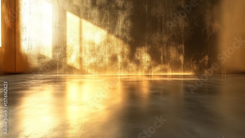 flat reflective metallic gold background