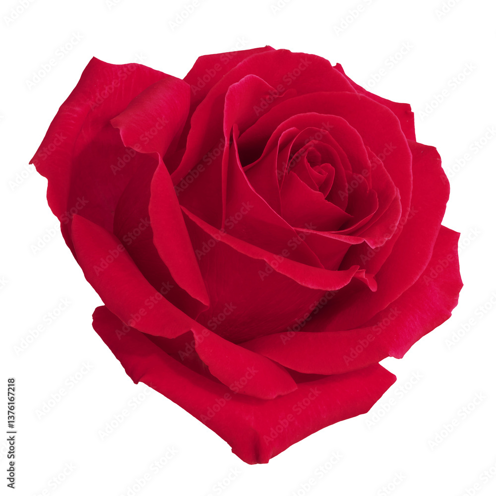 Red rose flower.
