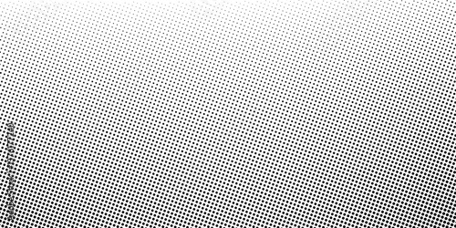 Set of halftone dots gradient pattern texture isolated on white background. Straight dotted spots using halftone circle dot raster texture. Vector blot half tone collection.