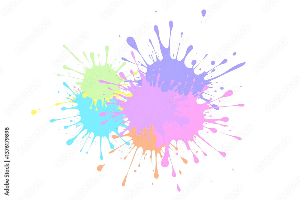 colorful splash of paint on a white background2 colorful splash of paint on a white background2