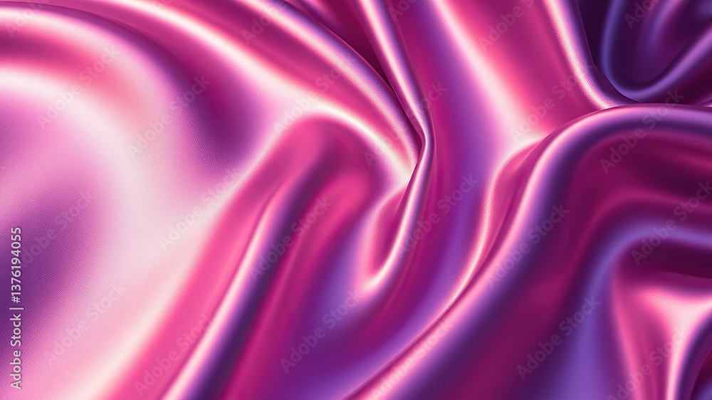 Fototapeta premium Silver holographic foil. Abstract chrome waves background. Hologram texture. Premium quality. Modern design. abstract 3d wave background