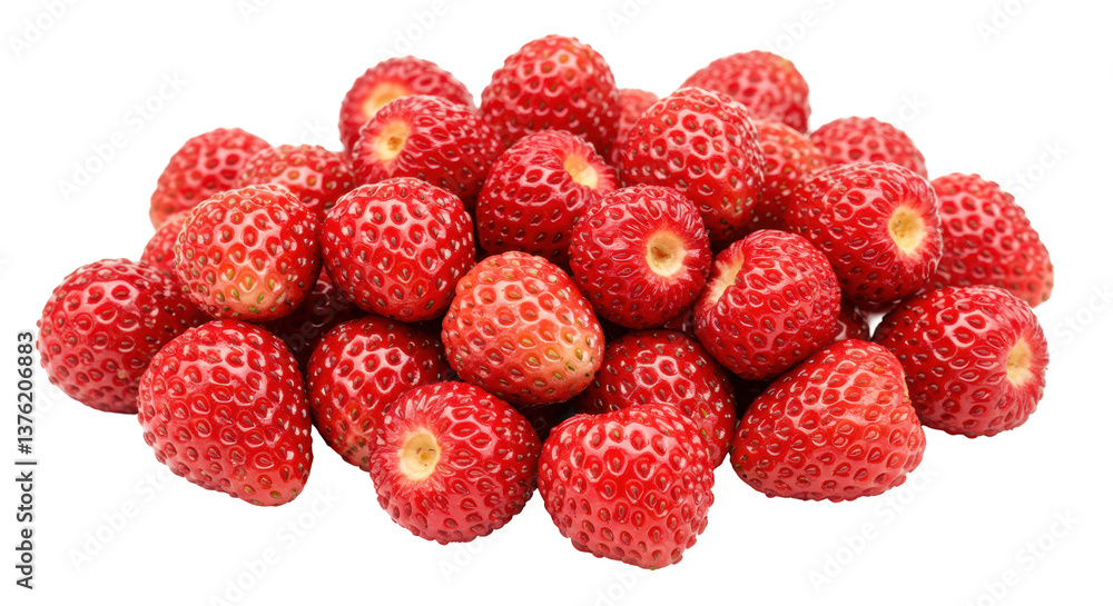 Isolated Pile of Strawberries Isolated Pile of Strawberries