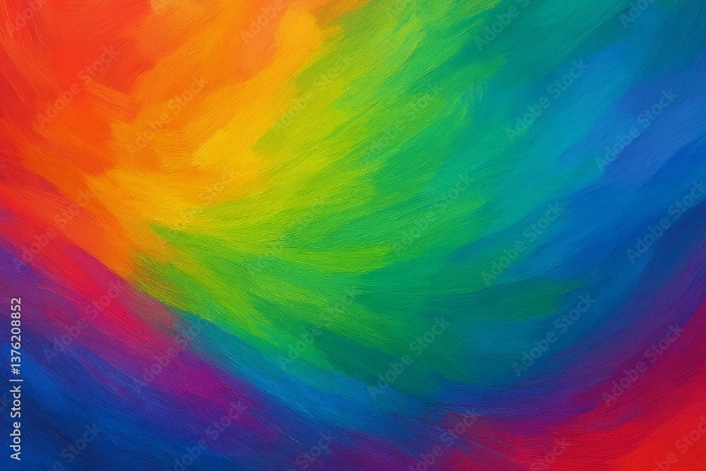 Colorful brushstrokes creating a vibrant and dynamic abstract painting, highlighting a seamless blend of rich rainbow colors that evoke energy and emotion in a stunning display Colorful brushstrokes creating a vibrant and dynamic abstract painting, highlighting a seamless blend of rich rainbow colors that evoke energy and emotion in a stunning display