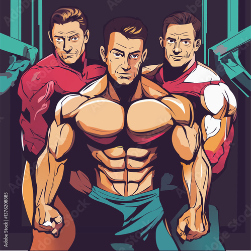 Alpha Force: Comic-Style Bodybuilders & Heroes