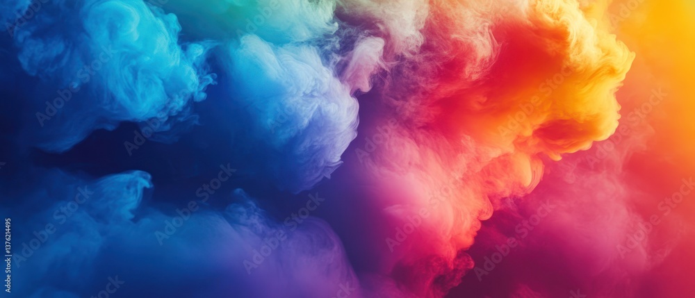 Chromatic Haze, A Visually Striking Blend of Vibrant Smoke and Color Chromatic Haze, A Visually Striking Blend of Vibrant Smoke and Color