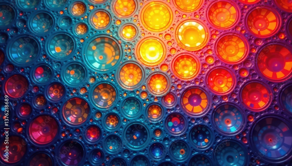 Interlocking circles creating a flowing, organic pattern, oval, clean, design Interlocking circles creating a flowing, organic pattern, oval, clean, design