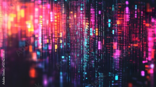 Wallpaper Mural Abstract digital noise texture with glitch aesthetics and distorted pixelated layers for futuristic tech backgrounds and creative design projects Torontodigital.ca