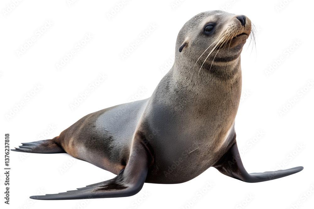 Fototapeta premium sea lion isolated on transparent background