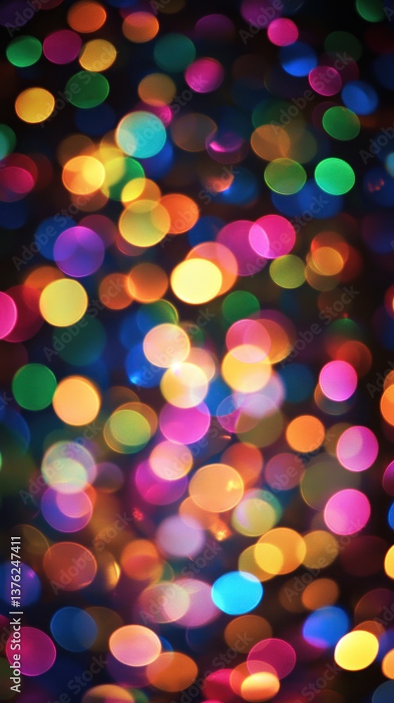 Iridescent chromatic spheres dance across a velvety obsidian expanse Iridescent chromatic spheres dance across a velvety obsidian expanse