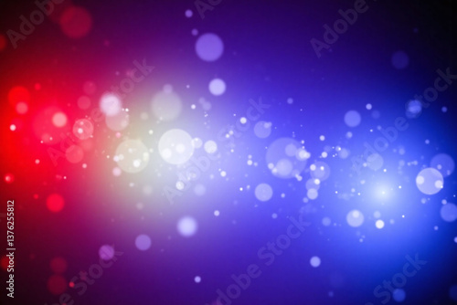 red white and blue background with bokeh lights