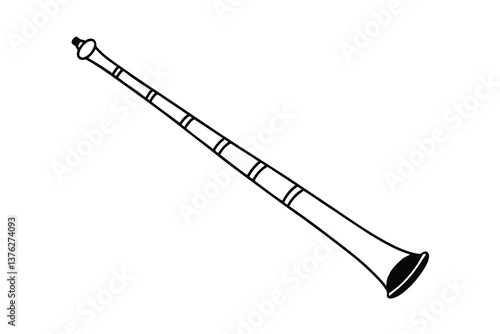 Australian Aboriginal Didgeridoo Musical Instrument, Wind, Wood, Long