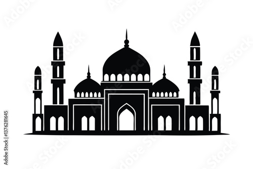 Mosque vector silhouette