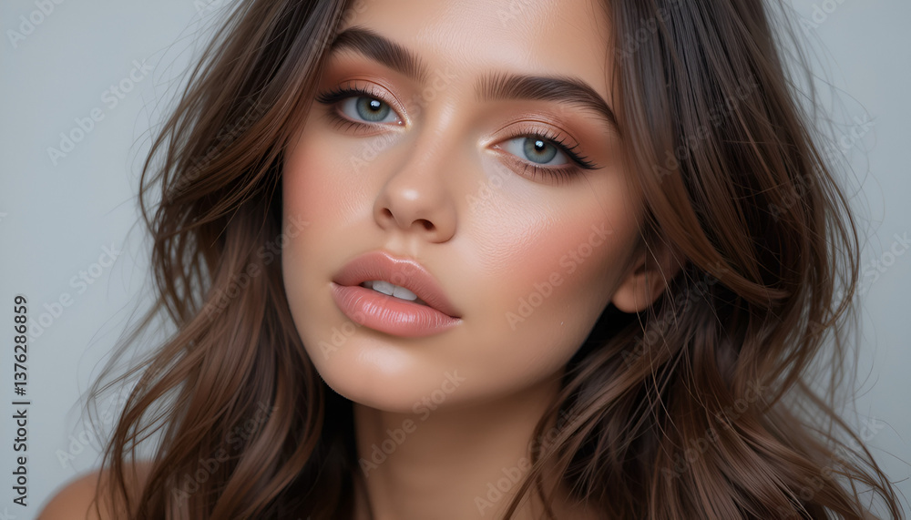 Obraz premium soft glam makeup 