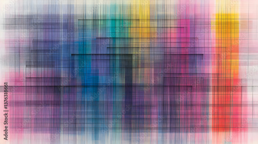Abstract Colorful Lines and Geometric Patterns Digital Art Abstract Colorful Lines and Geometric Patterns Digital Art