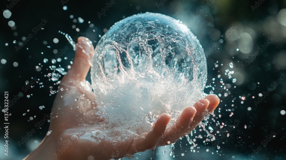 bubble on the face of a happy child bubble on the face of a happy child