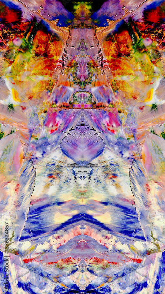 Fototapeta premium Abstract art background . Hand painting artwork on canvas .