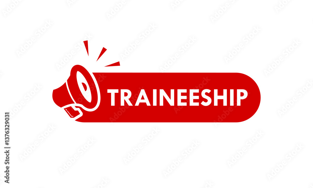 Traineeship design logo template illustration