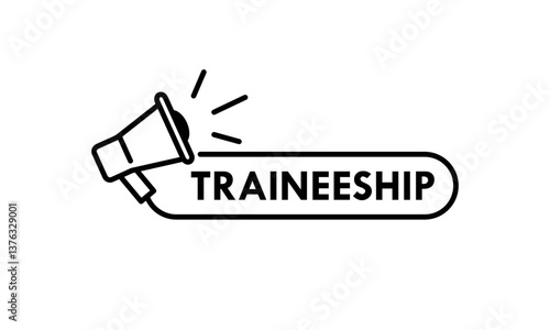 Obraz na płótnie Traineeship design logo template illustration w salonie